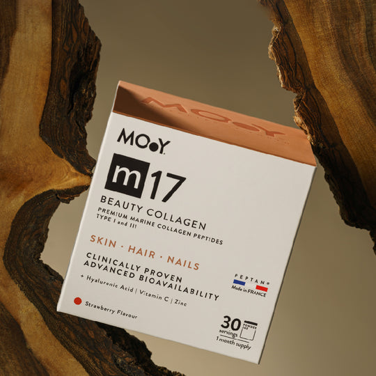 m17 Colagen hidrolizat marin premium, dovedit clinic, beauty, 6.000mg tip I si III, aroma capsuni, 30 portii, 210 g, Molecules of Youth, natural